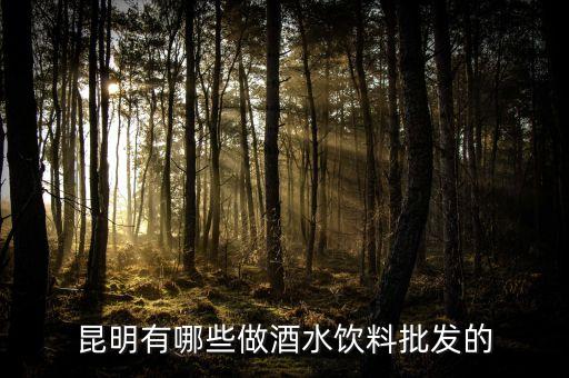 昆明有哪些做酒水饮料批发的