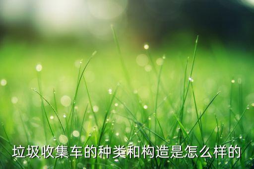 垃圾收集车的种类和构造是怎么样的