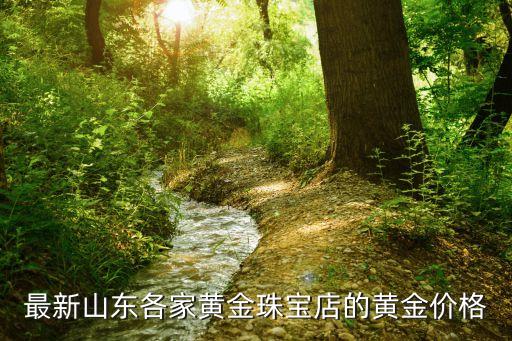 最新山东各家黄金珠宝店的黄金价格