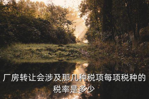 厂房转让会涉及那几种税项每项税种的税率是多少
