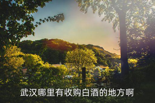 武汉哪里有收购白酒的地方啊