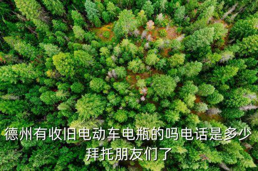 德州有收旧电动车电瓶的吗电话是多少拜托朋友们了