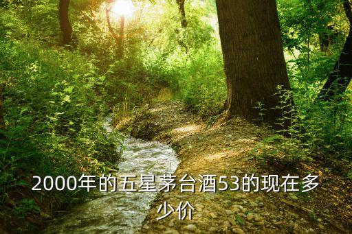 2000年的五星茅台酒53的现在多少价