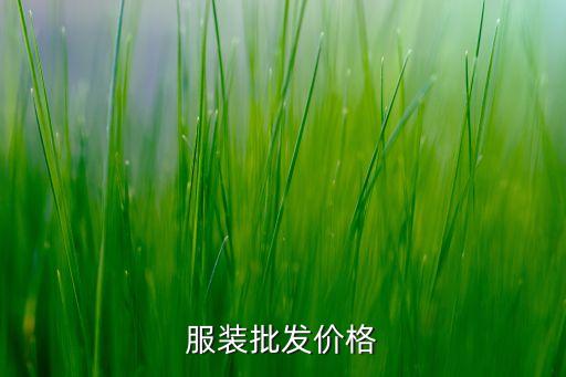 服装批发价格