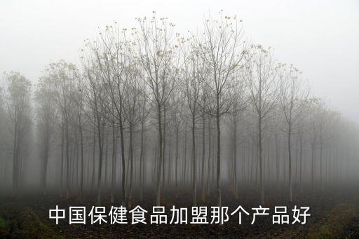 中国保健食品加盟那个产品好