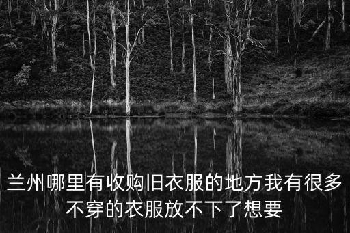 兰州市旧衣服回收电话，兰州哪里有收购旧衣服的地方我有很多不穿的衣服放不下了想要