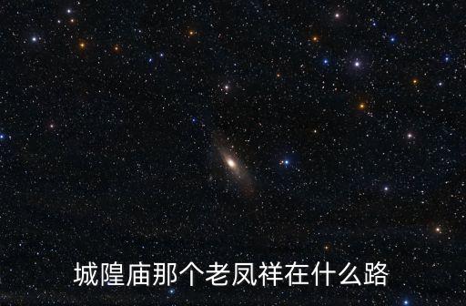 附近老凤祥黄金店地址查询，城隍庙那个老凤祥在什么路