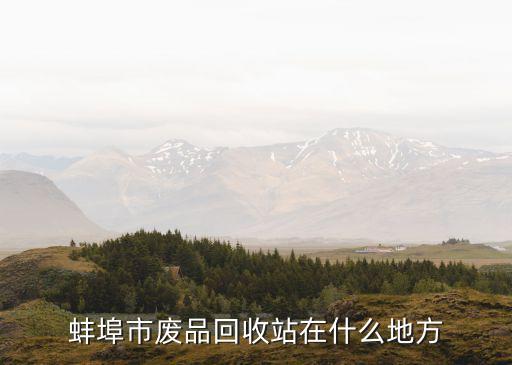 蚌埠市废品回收站在什么地方