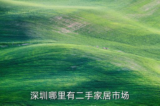 深圳哪里有二手家居市场