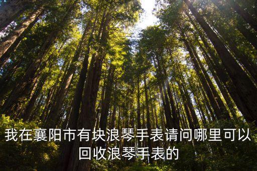 我在襄阳市有块浪琴手表请问哪里可以回收浪琴手表的