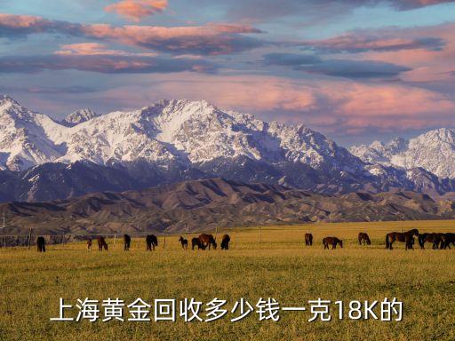 上海黄金回收多少钱一克18K的