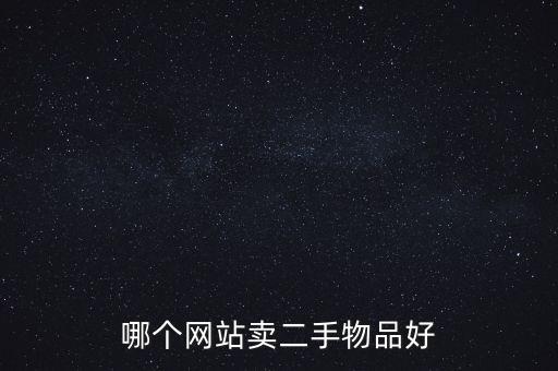 哪个网站卖二手物品好