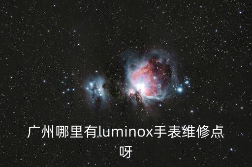 广州哪里有luminox手表维修点呀