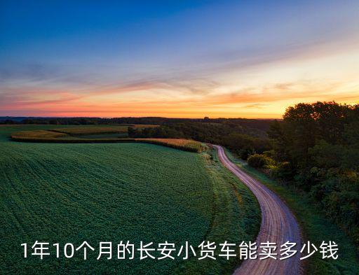 1年10个月的长安小货车能卖多少钱