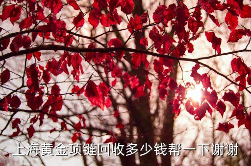 上海黄金项链回收多少钱帮一下谢谢