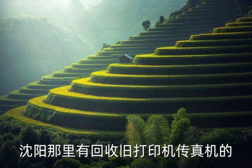 沈阳那里有回收旧打印机传真机的