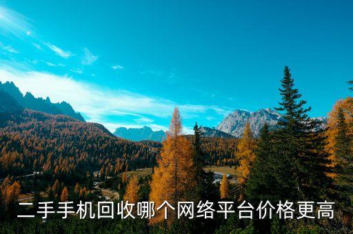 二手手机回收哪个网络平台价格更高