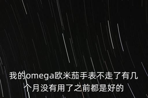 我的omega欧米茄手表不走了有几个月没有用了之前都是好的