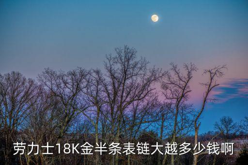 劳力士18K金半条表链大越多少钱啊