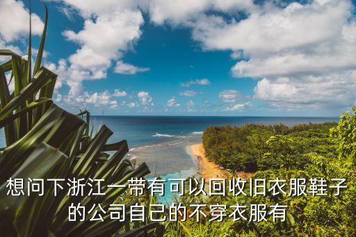 想问下浙江一带有可以回收旧衣服鞋子的公司自己的不穿衣服有
