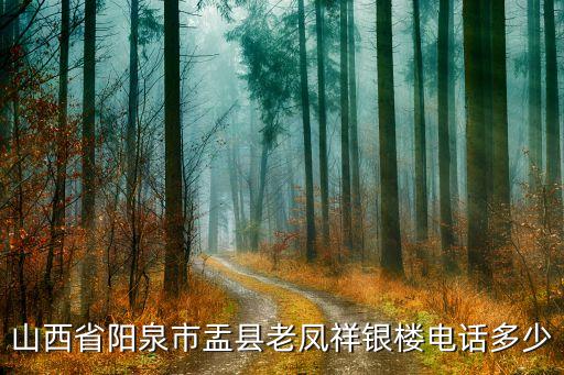 山西省阳泉市盂县老凤祥银楼电话多少