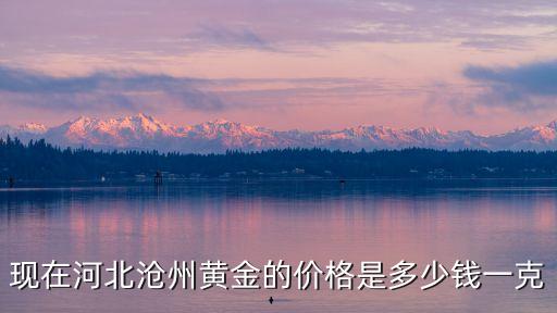 沧州市黄金价格，沧州市黄金价格