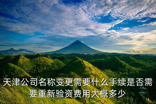 天津公司名称变更需要什么手续是否需要重新验资费用大概多少