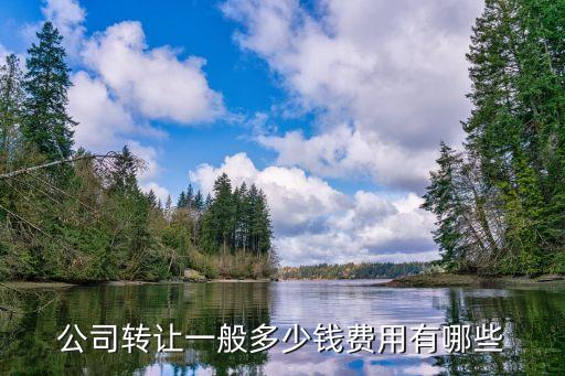 公司转让一般多少钱费用有哪些
