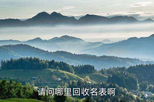 请问哪里回收名表啊