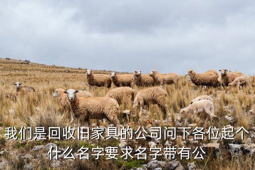 我们是回收旧家具的公司问下各位起个什么名字要求名字带有公