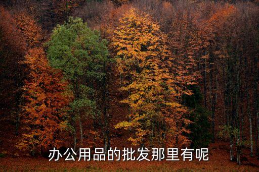办公用品的批发那里有呢