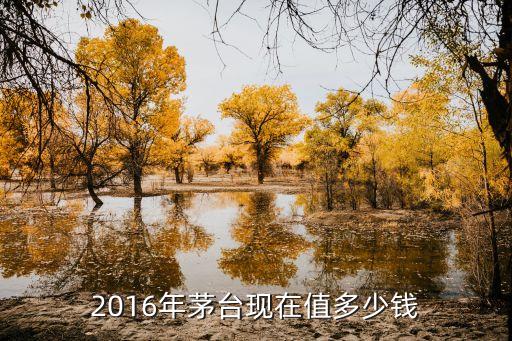 2016年茅台现在值多少钱