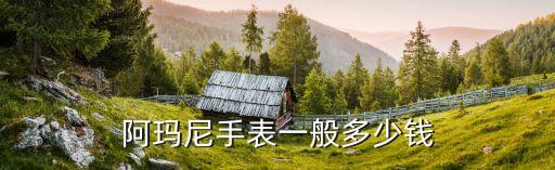 阿玛尼手表大概多少钱一个，阿玛尼手表一般多少钱