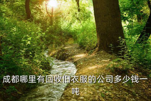 成都哪里有回收旧衣服的公司多少钱一吨