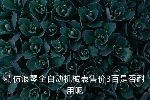 精仿浪琴全自动机械表售价3百是否耐用呢