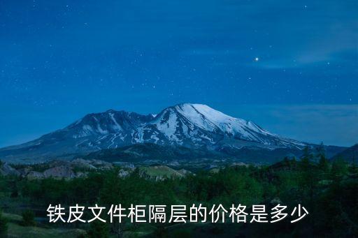 铁皮文件柜隔层的价格是多少