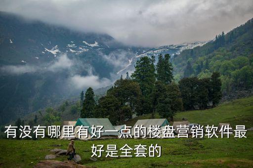 有没有哪里有好一点的楼盘营销软件最好是全套的