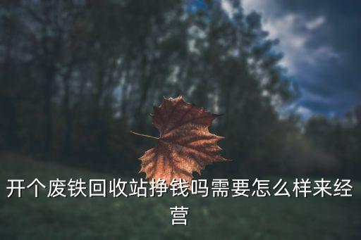 开个废铁回收站挣钱吗需要怎么样来经营