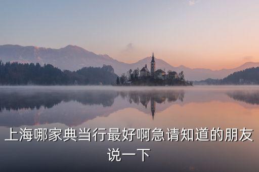 上海典当行前十排名，上海浦东什么典当行好有一点黄金钻石需要典当