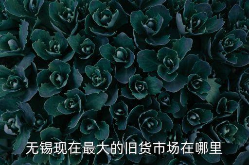 无锡现在最大的旧货市场在哪里