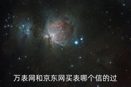 万表网和京东网买表哪个信的过