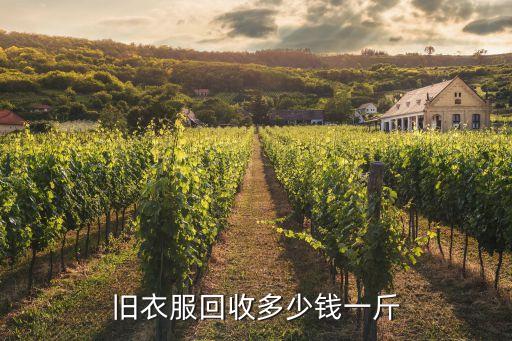旧衣服回收多少钱一斤