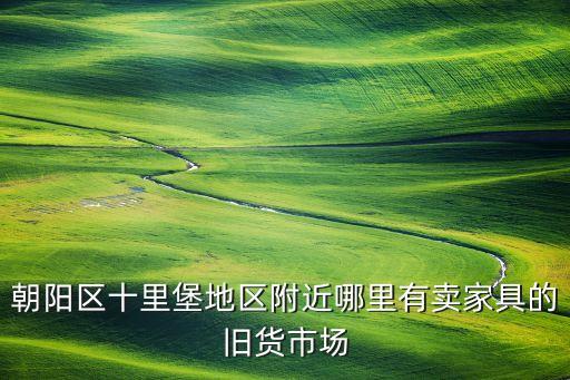 朝阳区十里堡地区附近哪里有卖家具的旧货市场