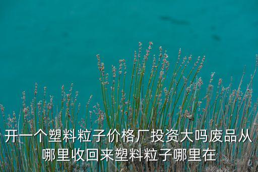开一个塑料粒子价格厂投资大吗废品从哪里收回来塑料粒子哪里在
