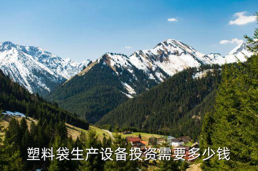 塑料袋生产设备投资需要多少钱