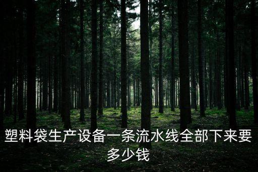 塑料袋生产设备一条流水线全部下来要多少钱