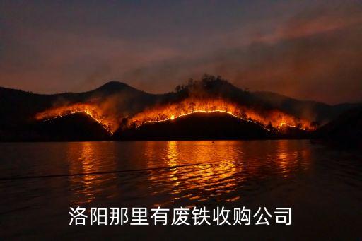 洛阳那里有废铁收购公司