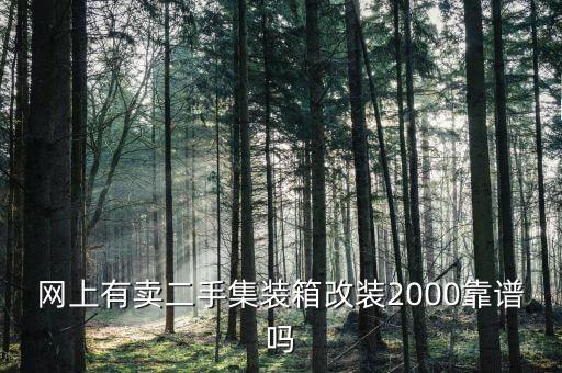 网上有卖二手集装箱改装2000靠谱吗