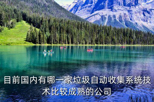 目前国内有哪一家垃圾自动收集系统技术比较成熟的公司