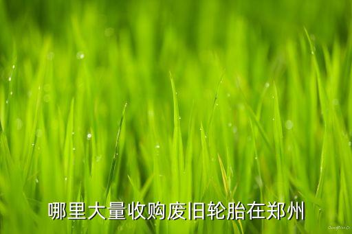 哪里大量收购废旧轮胎在郑州